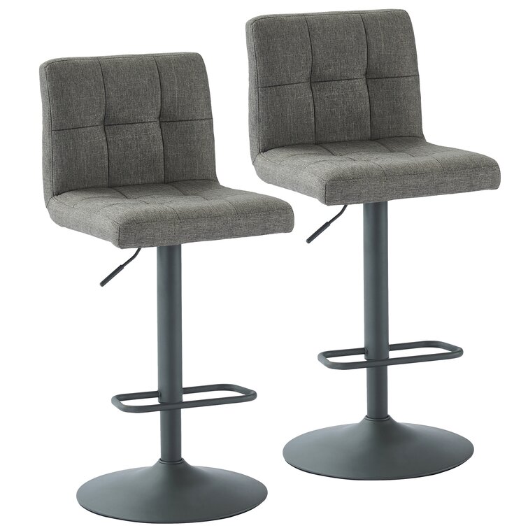 Faustina adjustable height 2024 swivel bar stool